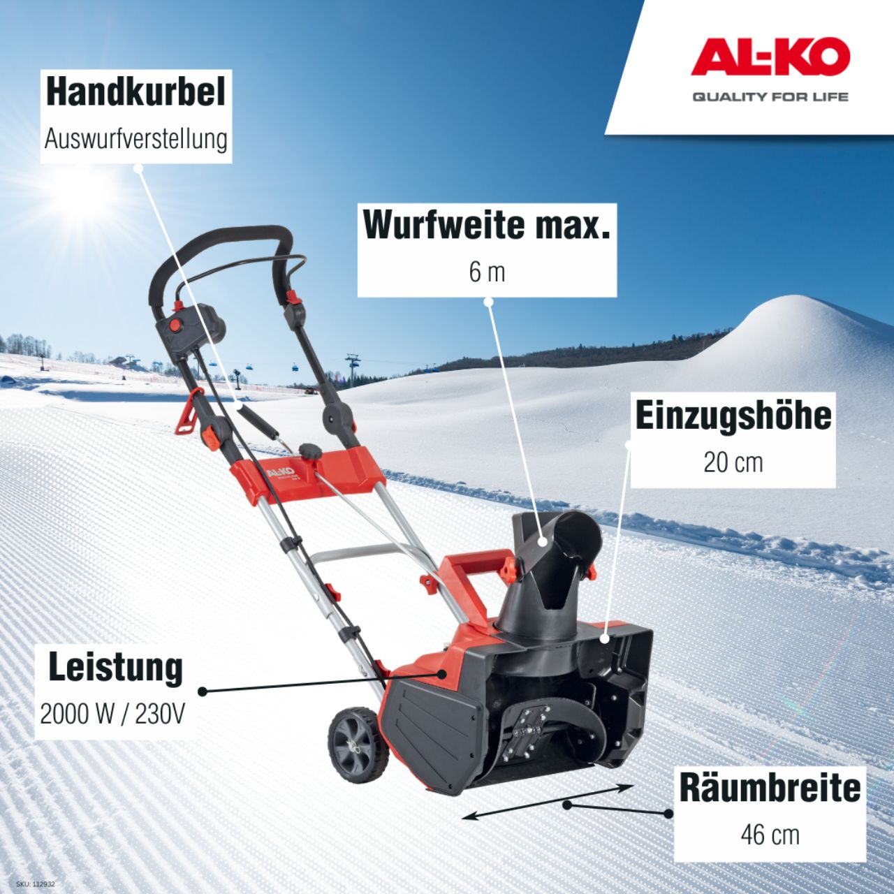 AL-KO Elektro-Schneefräse 46 E Snowline – Bild 3