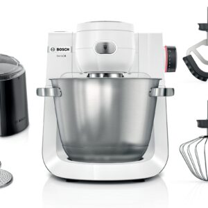 Serie 6 Küchenmaschine 1600 W Weiß, Edelstahl gebürstet