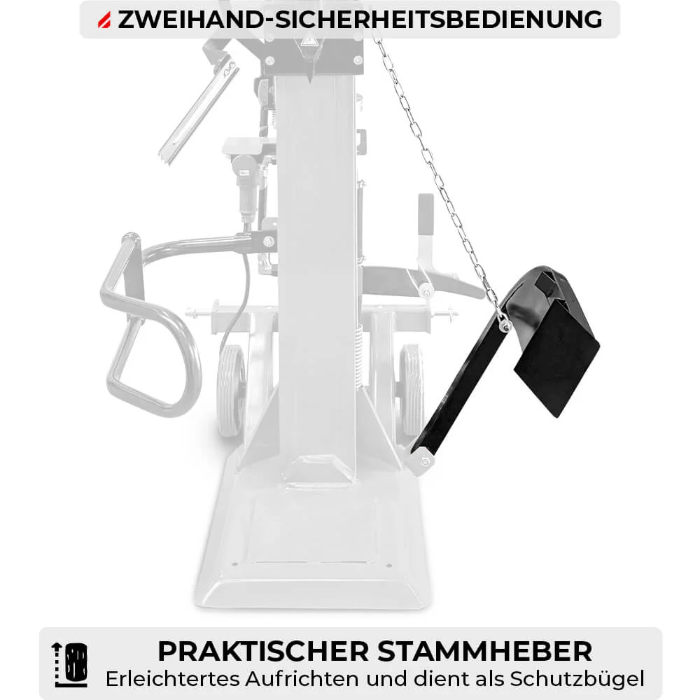22t Holzspalter SCHORR HS-22PE PRO – Zapfwelle + 400V Elektro, stehend, inkl. Stammheber – Bild 6
