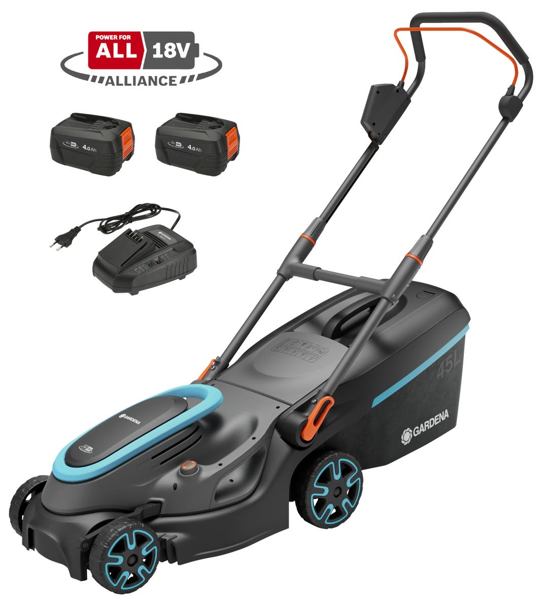 Akku-Rasenmäher PowerMax 37/36V P4A Ready-To-Use Set