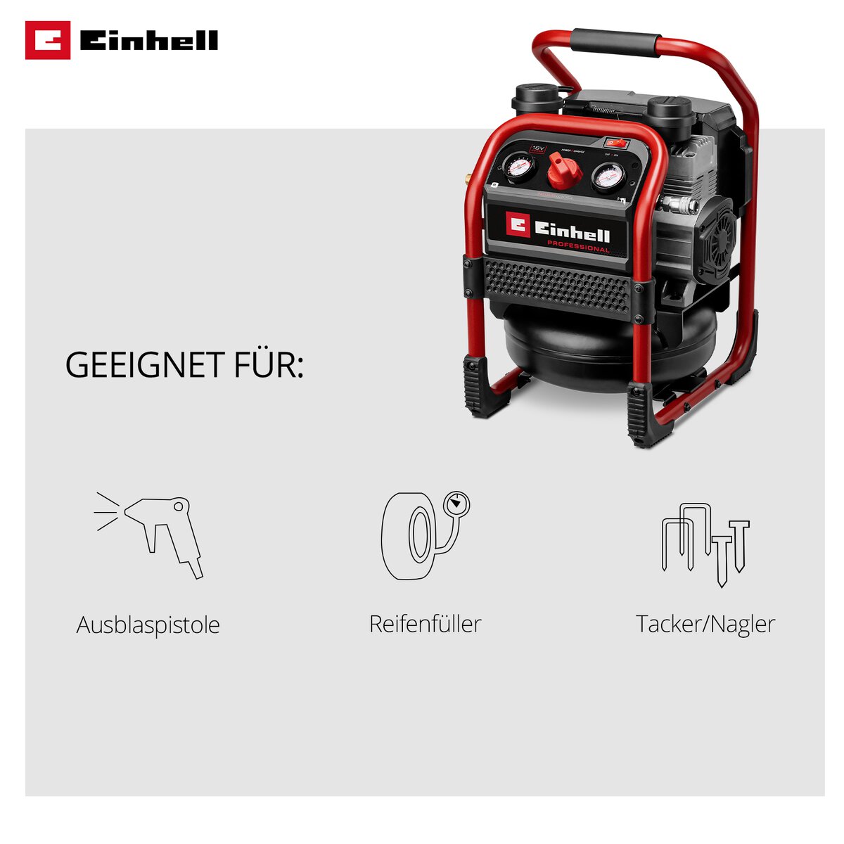 Einhell Akku-Kompressor SILENZZO 18/160 – Bild 9