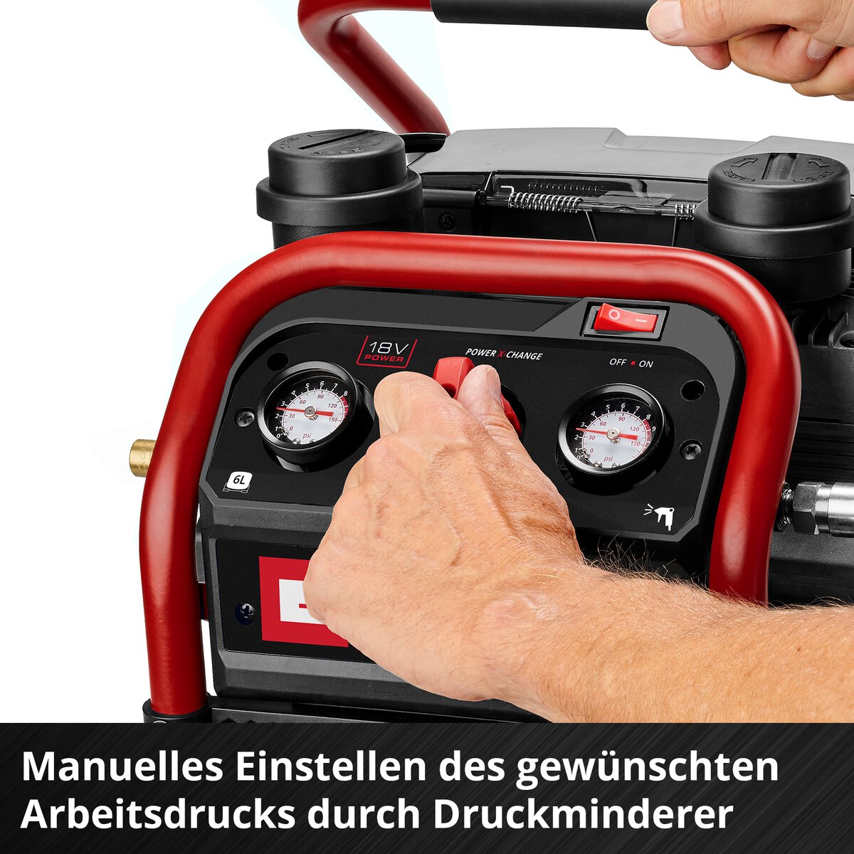 Einhell Akku-Kompressor SILENZZO 18/160 – Bild 5