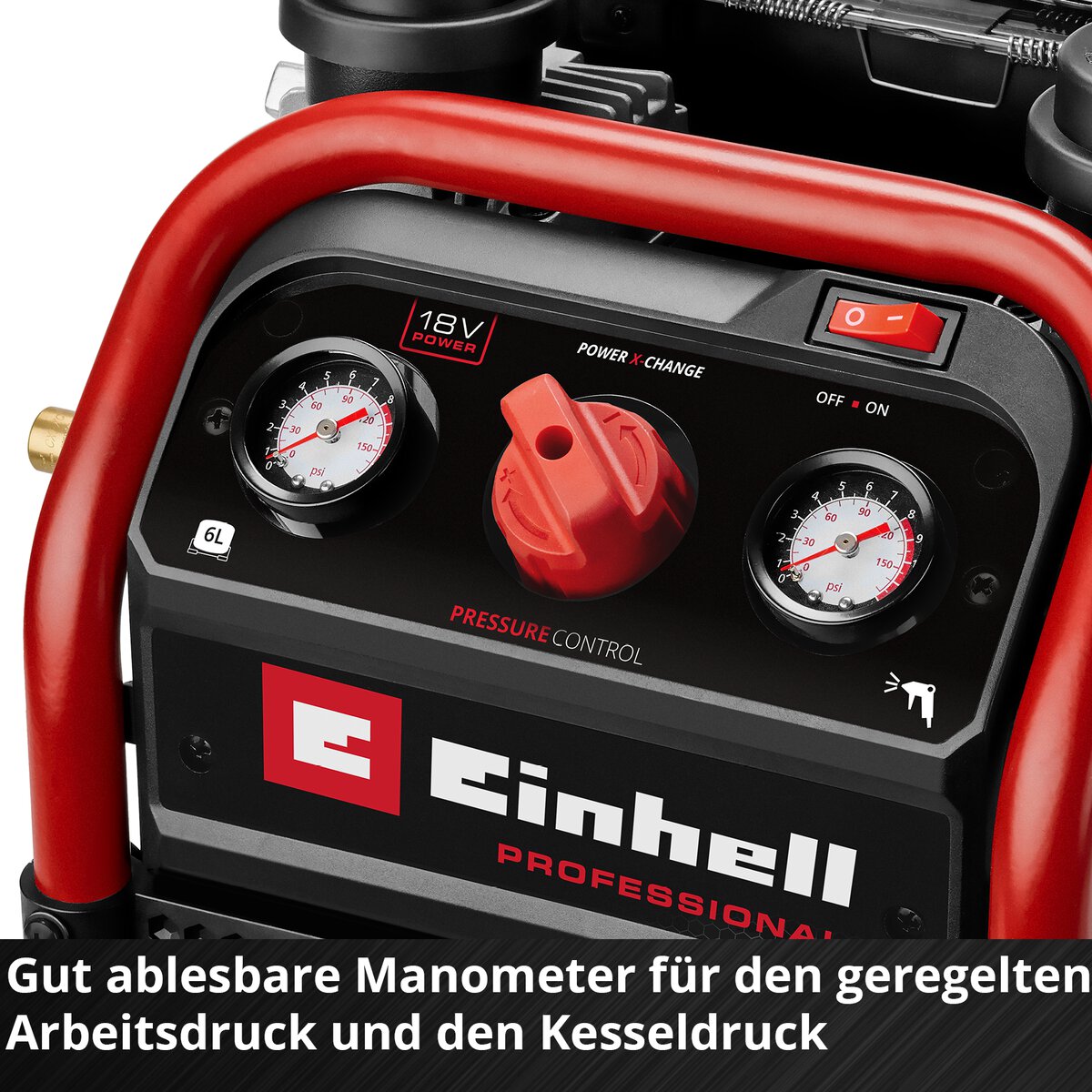 Einhell Akku-Kompressor SILENZZO 18/160 – Bild 6