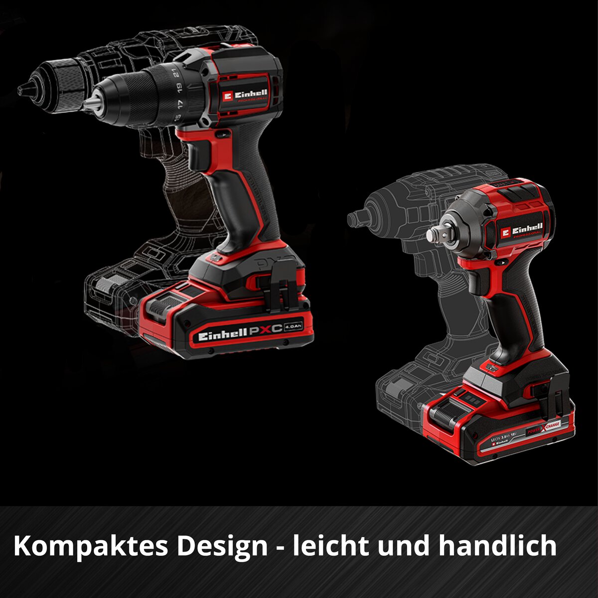 Einhell Akku-Schlagbohrschrauber TP-CD 18/70-C+TP-CW 260-C Kit – Bild 8