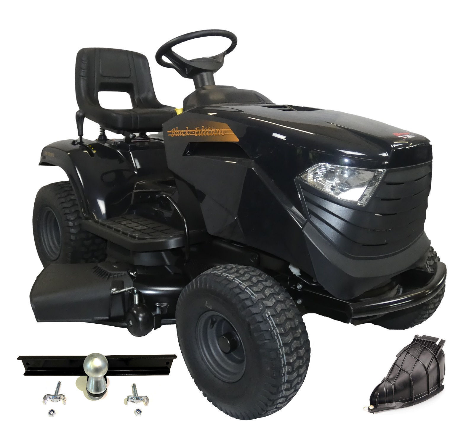 Black Edition Pro 155/98 SD Rasentraktor inkl. Mulchen & Anhängerkupplung