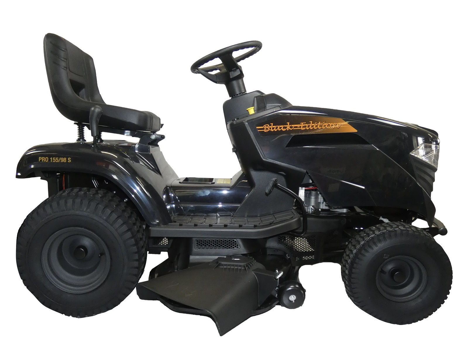 Black Edition Pro 155/98 SD Rasentraktor inkl. Mulchen & Anhängerkupplung – Bild 3