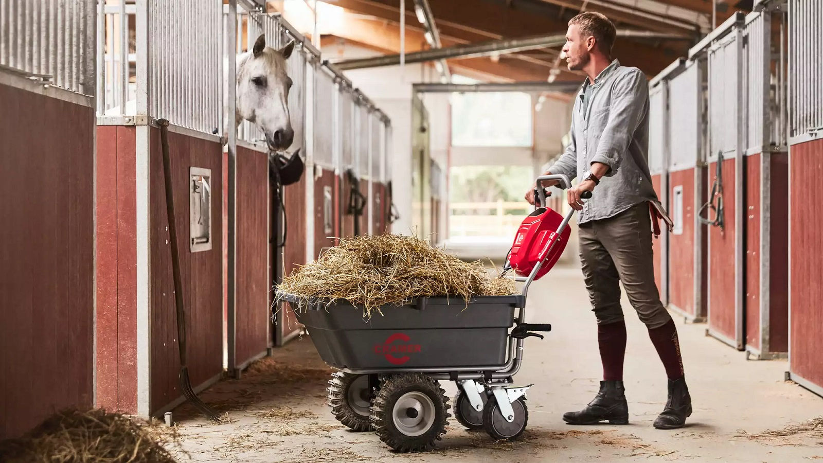 Cramer 82UC Akku-Schubkarre Set 2x Akku+Ladegerät – Bild 10