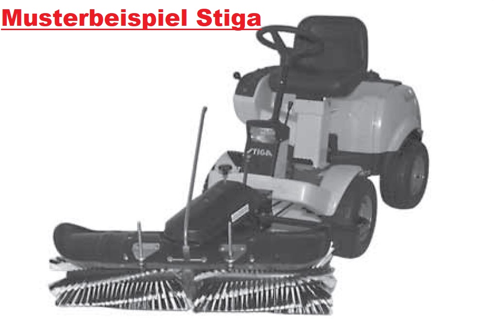 Tielbürger Kehrmaschine TK 522 für Husqvarna Rider 419TsX AWD, 420TsX AWD – Bild 4