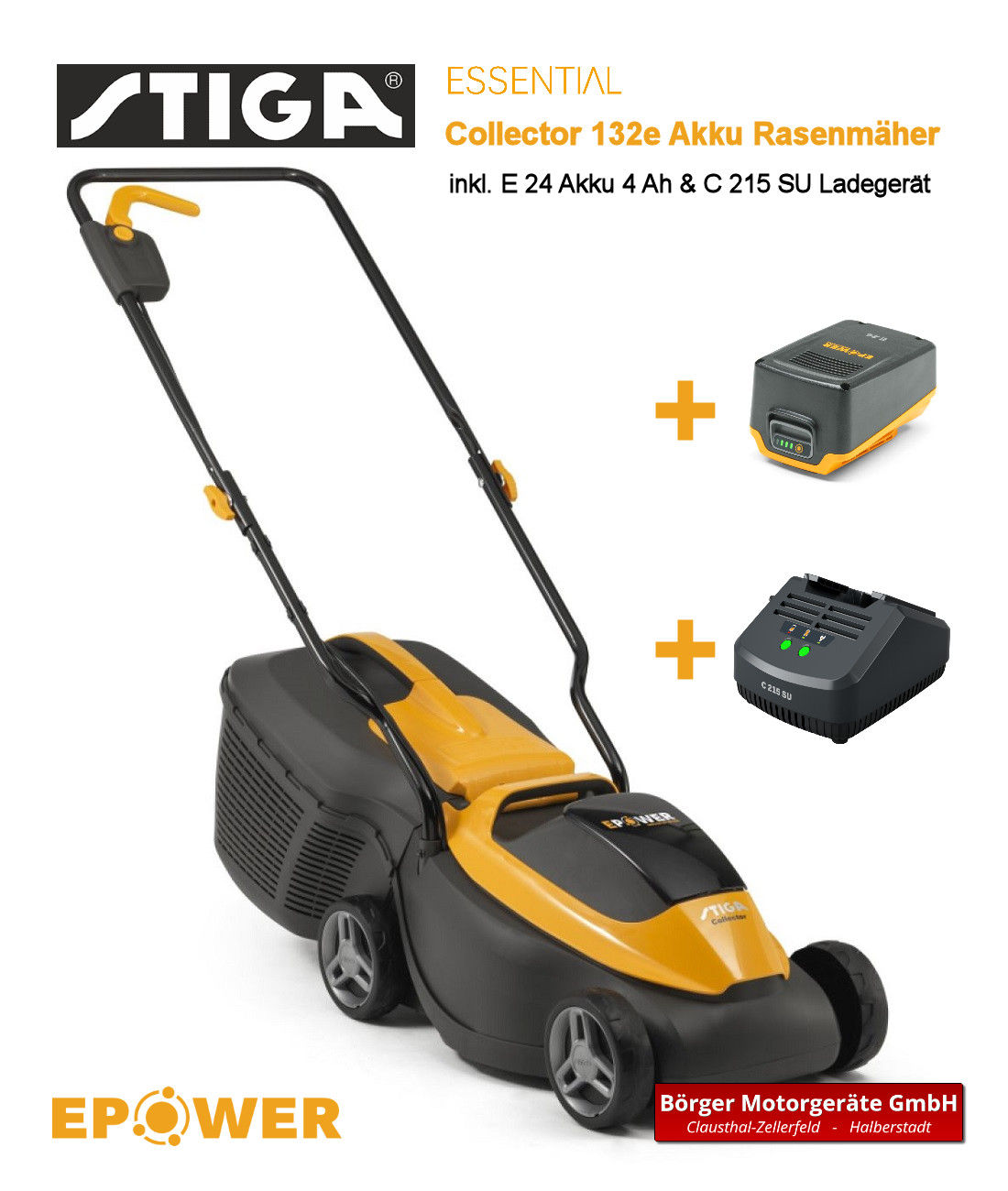 Stiga Collector 132e Kit Akku-Rasenmäher – Bild 2