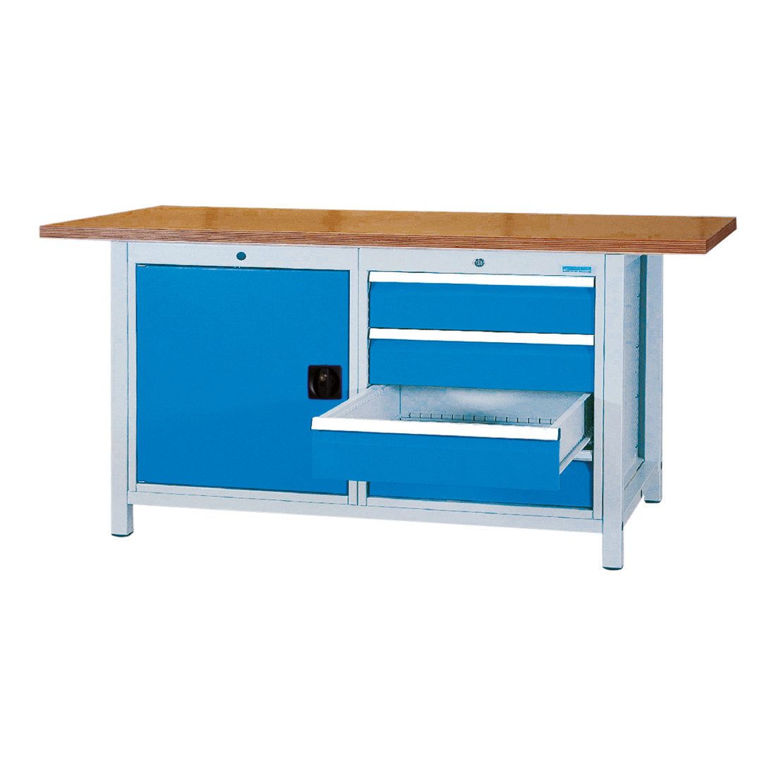 Bedrunka+Hirth Kastenwerkbank Serie 1500/500, 4 Schubladen