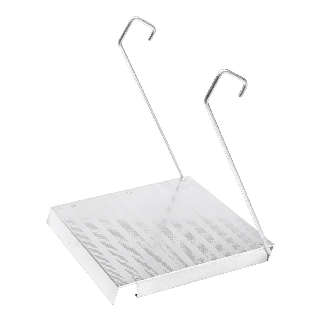 Set Hymer Treppenstehleiter, 2x8 Sprossen + Einhängetritt für Sprossenleitern – Bild 2