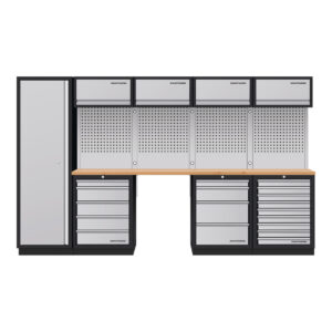 Kraftwerk Mobilio 5er Kombi, Hochschrank, 4/5/9 Schubladen, Buche