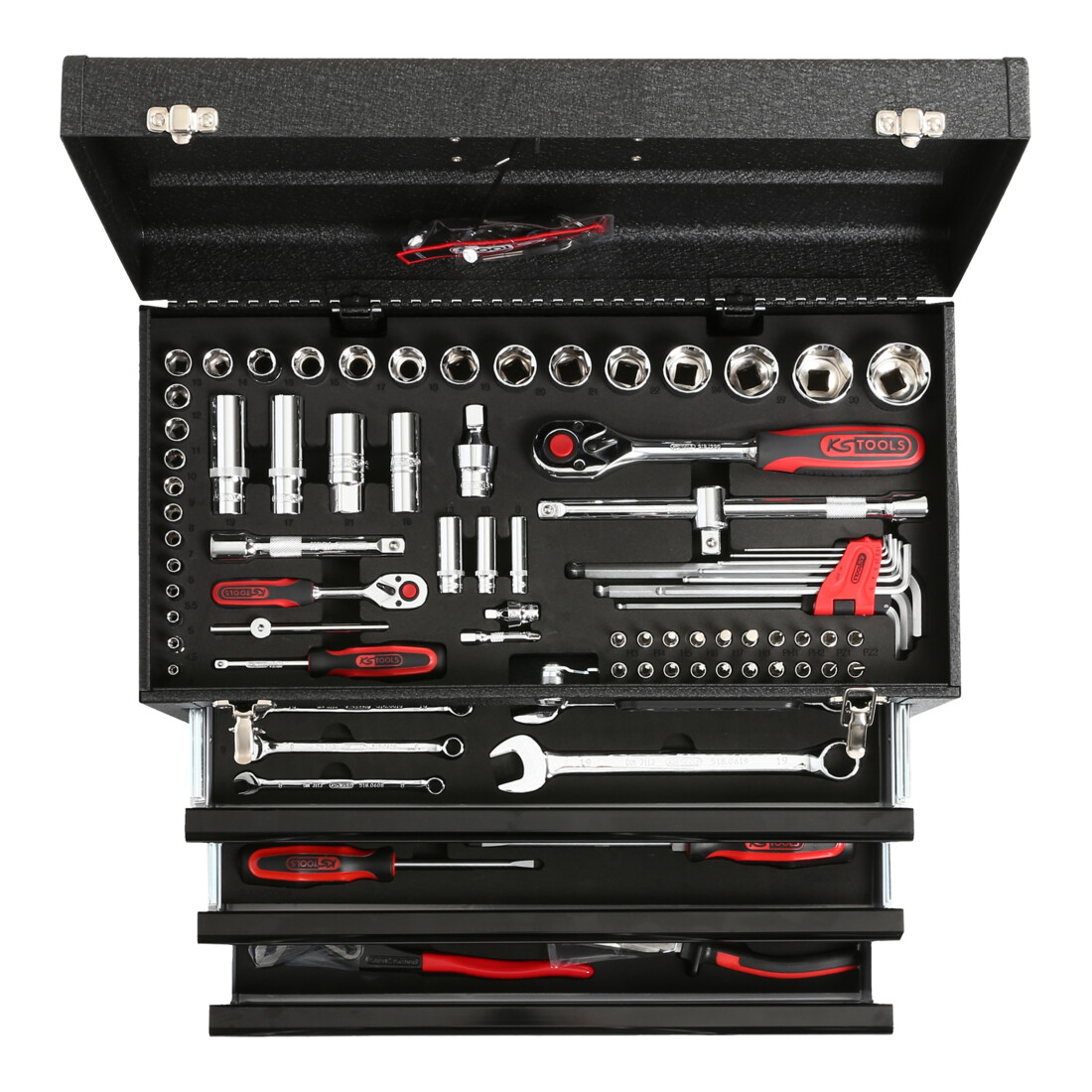 KS Tools 1/4'+1/2' CHROMEplus Universal-Werkzeug-Satz, 99-teilig – Bild 3